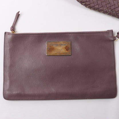 Bottega Veneta Intrecciato Cabat MM Cabas en cuir en vieux rose taupe