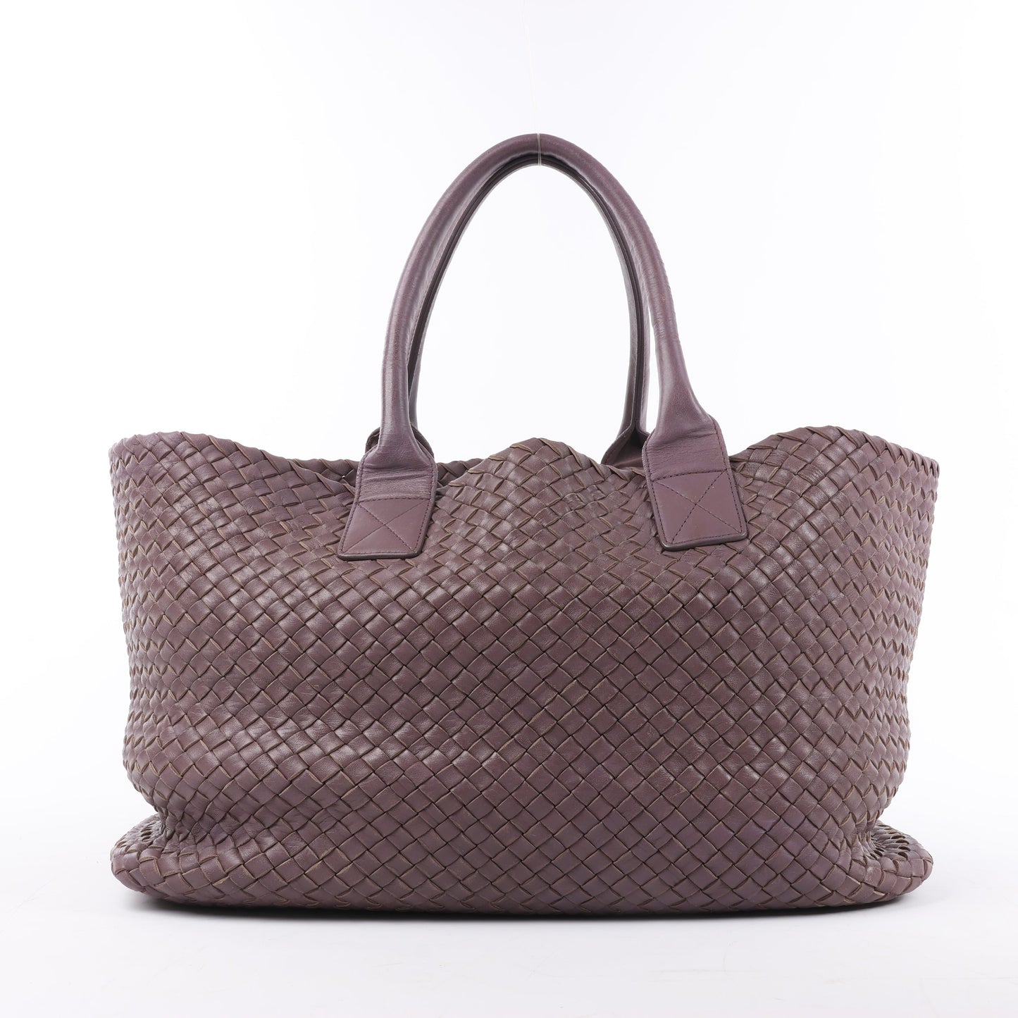 Bottega Veneta Intrecciato Cabat MM Cabas en cuir en vieux rose taupe