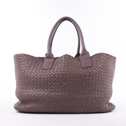 Bottega Veneta Intrecciato Cabat MM Cabas en cuir en vieux rose taupe