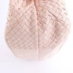 Bottega Veneta Campana Intrecciato Leather Shoulder bag in Pink 125787