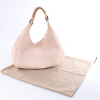 Bottega Veneta Campana Intrecciato Leather Shoulder bag in Pink 125787