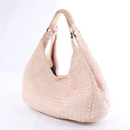 Bottega Veneta Campana Intrecciato Leather Shoulder bag in Pink 125787