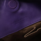 Bottega Veneta Campana Intrecciato Leather Shoulder Bag in Purple