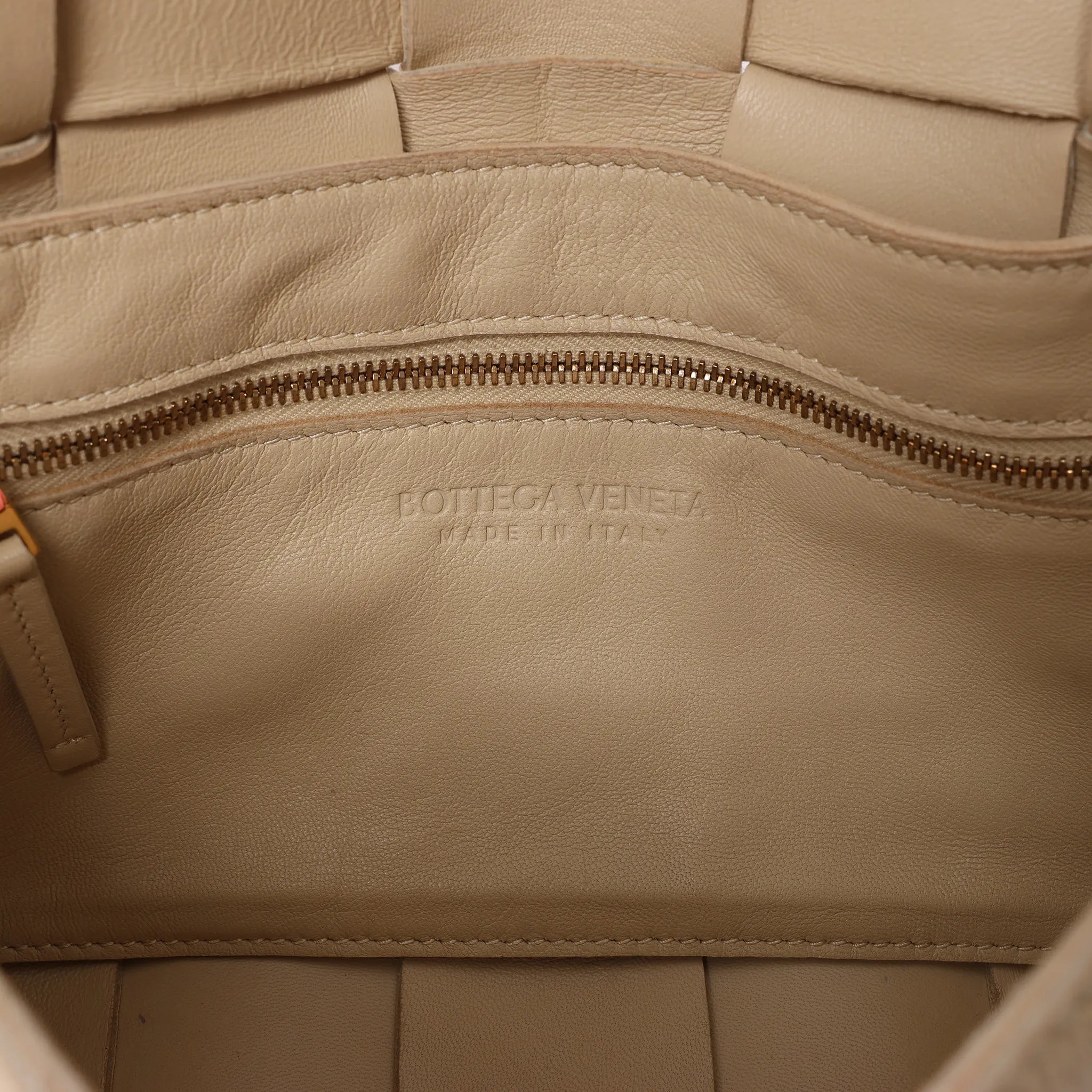 Bottega Veneta Cassette Maxi Intrecciato Leather Crossbody Bag in Beige