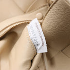 Bottega Veneta Cassette Maxi Intrecciato Leather Crossbody Bag in Beige