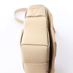 Bottega Veneta Cassette Maxi Intrecciato Leather Crossbody Bag in Beige