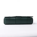 Bottega Veneta Cassette Maxi Intrecciato Leather Crossbody Bag in Green