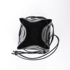Bottega Veneta Cassette Mini Bucket Maxi Intrecciato Leather Handbag in Black