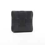 Bottega Veneta Cassette Mini Bucket Maxi Intrecciato Leather Handbag in Black