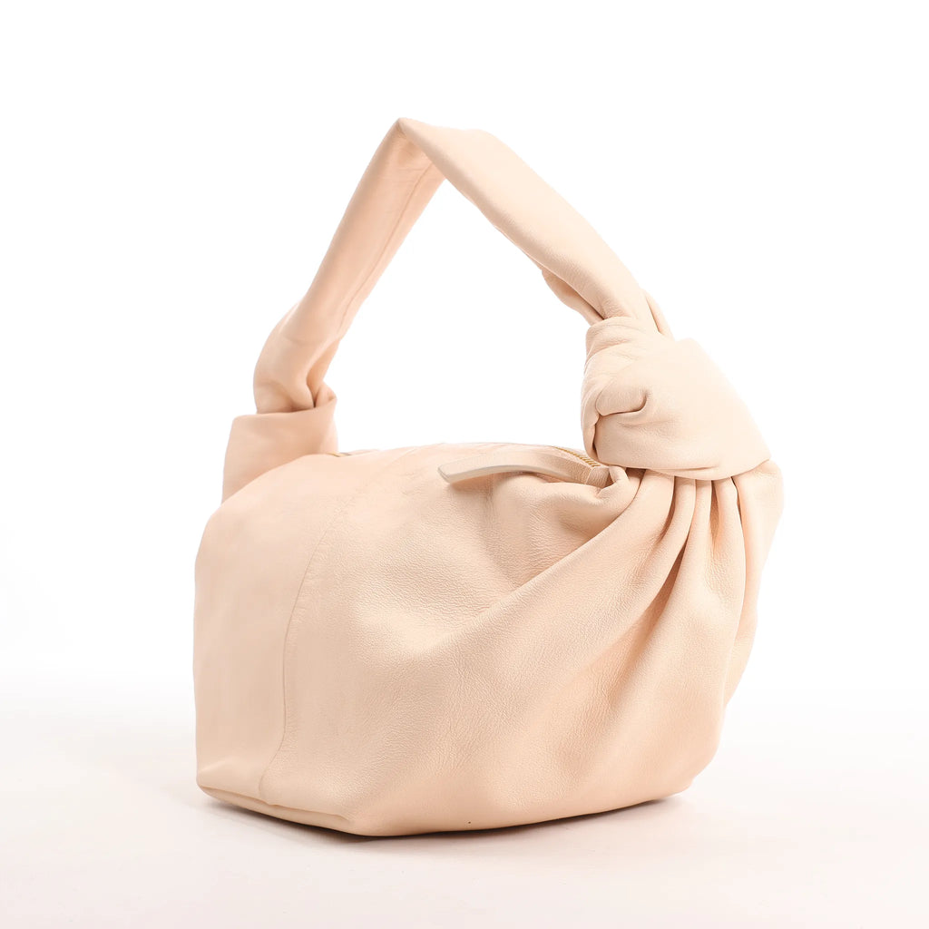 BOTTEGA VENETA Double Knot Mini Leather Handbag in Pink