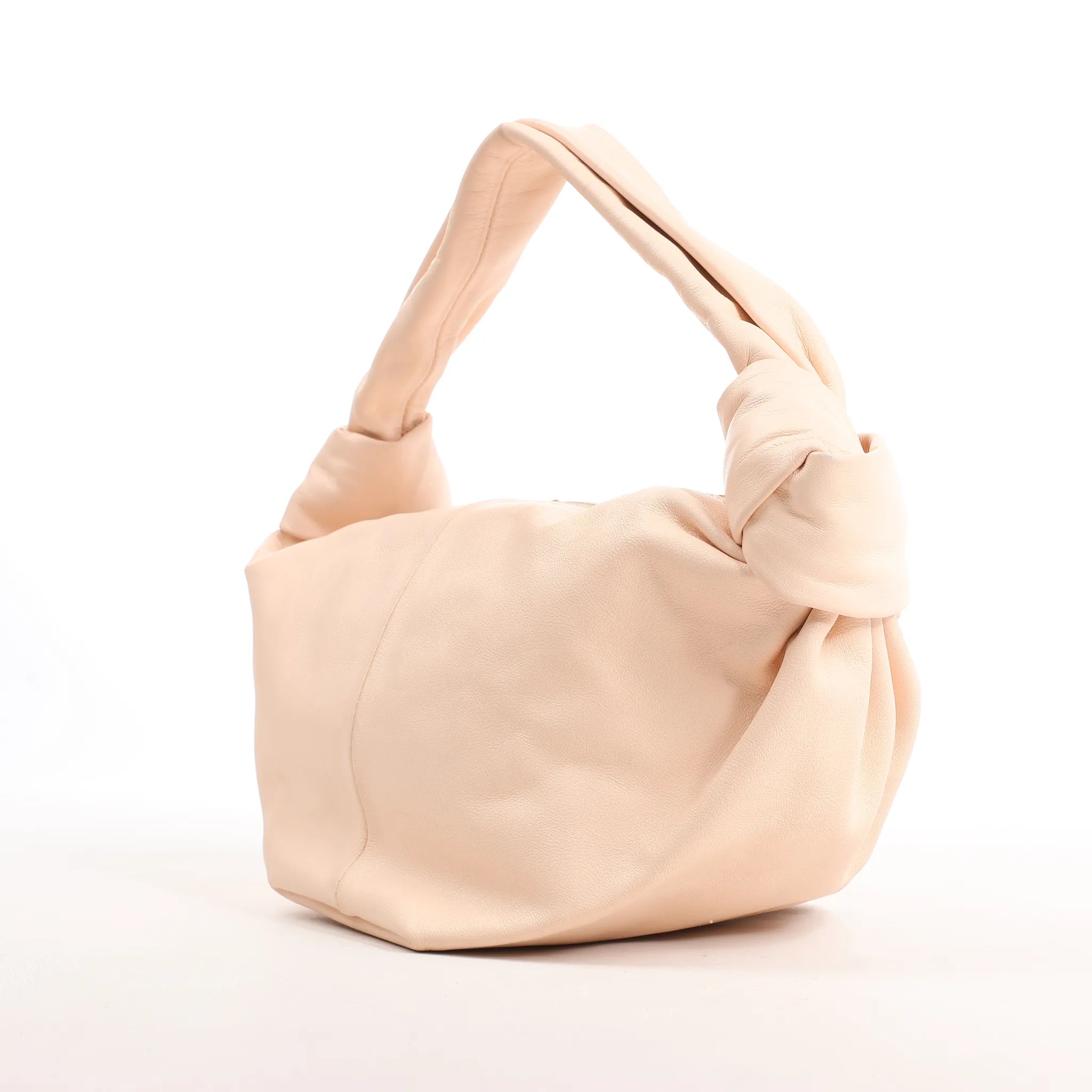 BOTTEGA VENETA Double Knot Mini Leather Handbag in Pink