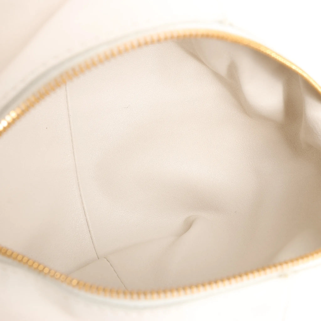 BOTTEGA VENETA Double Knot Mini Leather Handbag in White