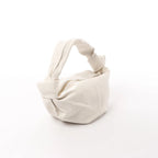 BOTTEGA VENETA Double Knot Mini Leather Handbag in White