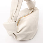 BOTTEGA VENETA Double Knot Mini Leather Handbag in White