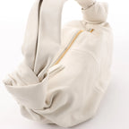 BOTTEGA VENETA Double Knot Mini Leather Handbag in White