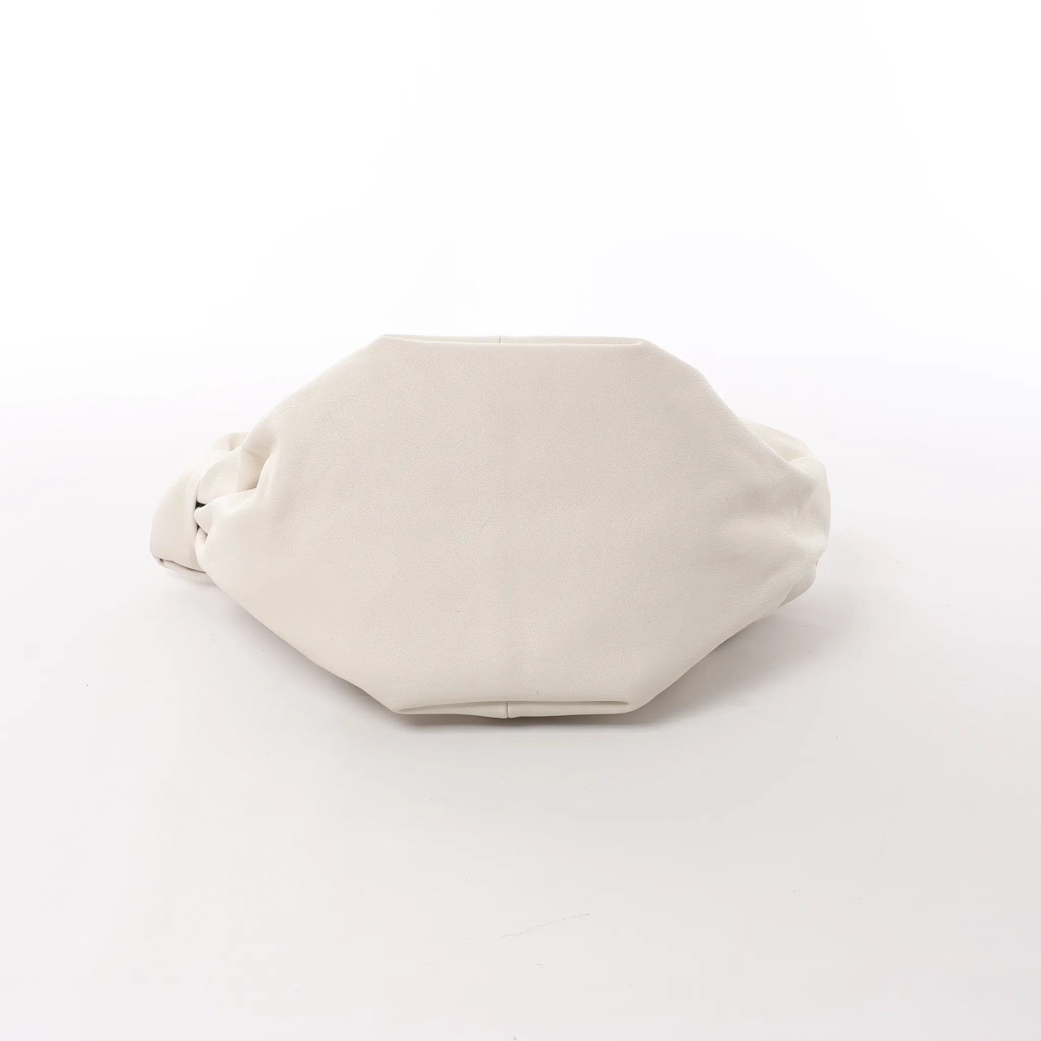 BOTTEGA VENETA Double Knot Mini Leather Handbag in White