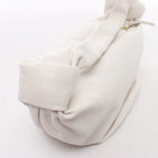 BOTTEGA VENETA Double Knot Mini Leather Handbag in White