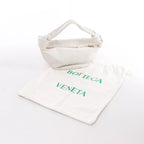 BOTTEGA VENETA Double Knot Mini Leather Handbag in White