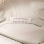 BOTTEGA VENETA Double Knot Mini Leather Handbag in White