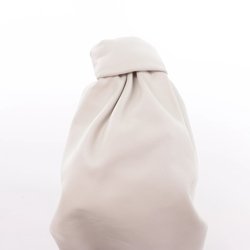 BOTTEGA VENETA Double Knot Mini Leather Handbag in White