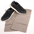 Bottega Veneta Scar Tex Fabric Sneakers in Black, Size 39 EU