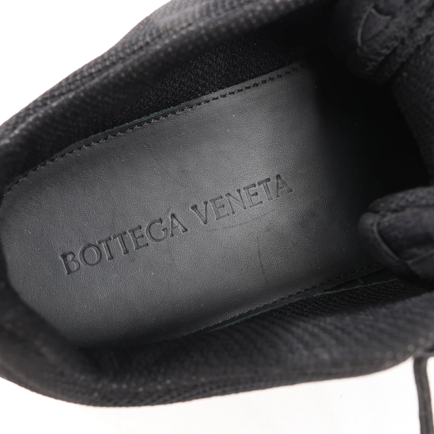 Bottega Veneta Scar Tex Fabric Sneakers in Black, Size 39 EU