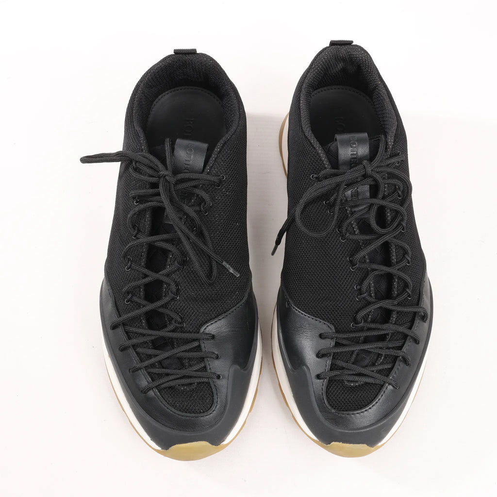 Bottega Veneta Scar Tex Fabric Sneakers in Black, Size 39 EU