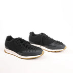 Bottega Veneta Scar Tex Fabric Sneakers in Black, Size 39 EU