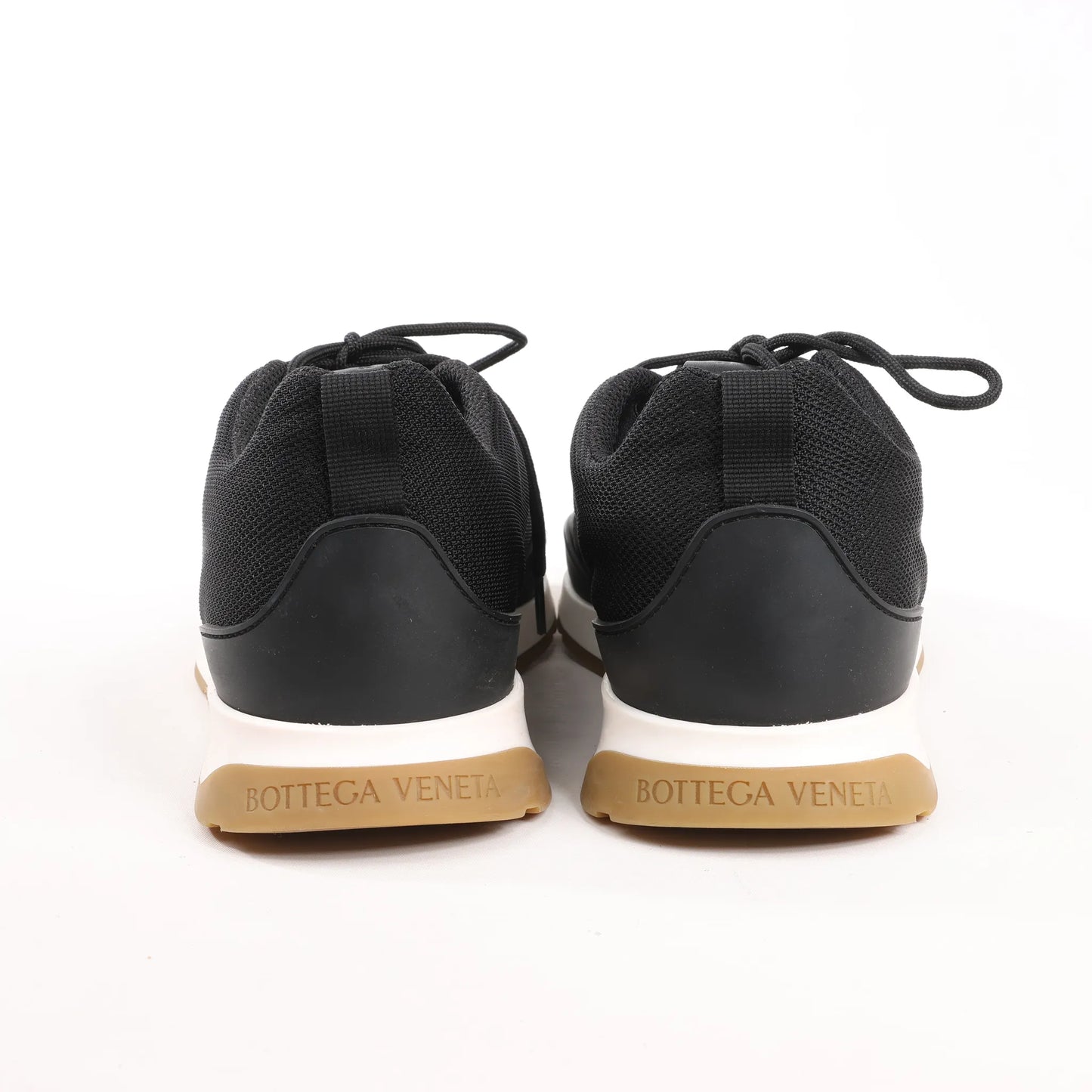 Bottega Veneta Scar Tex Fabric Sneakers in Black, Size 39 EU