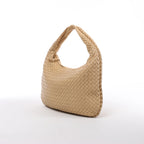 Bottega Veneta Bolso de hombro de cuero Intrecciato Hobo en Dusty Rose Taupe 115653