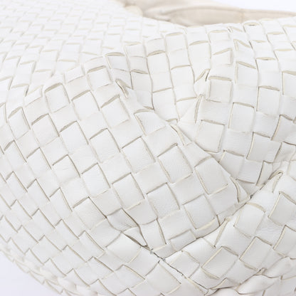 Bottega Veneta Intrecciato Hobo Leather Shoulder bag in White