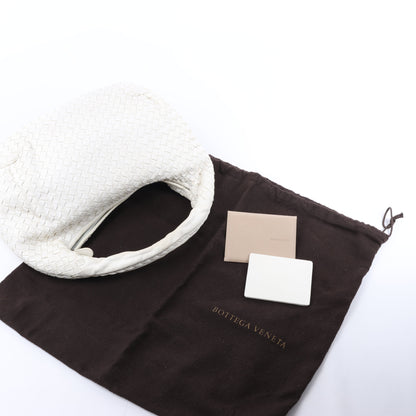 Bottega Veneta Intrecciato Hobo Leather Shoulder bag in White