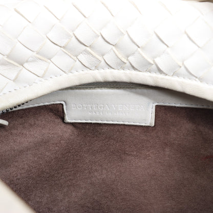 Bottega Veneta Intrecciato Hobo Leather Shoulder bag in White