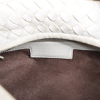 Bottega Veneta Intrecciato Hobo Leather Shoulder bag in White