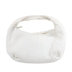 Bottega Veneta Intrecciato Hobo Leather Shoulder bag in White