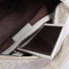 Bottega Veneta Intrecciato Hobo Leather Shoulder bag in White