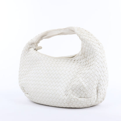 Bottega Veneta Intrecciato Hobo Leather Shoulder bag in White