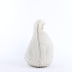 Bottega Veneta Intrecciato Hobo Leather Shoulder bag in White