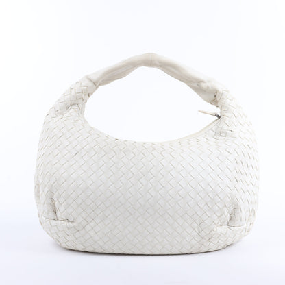 Bottega Veneta Intrecciato Hobo Leather Shoulder bag in White