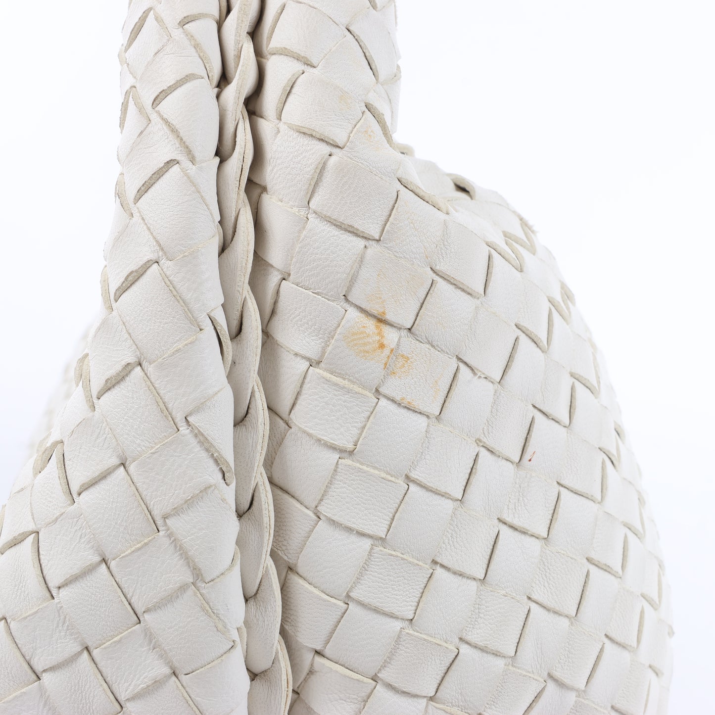 Bottega Veneta Intrecciato Hobo Leather Shoulder bag in White