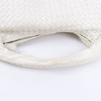 Bottega Veneta Intrecciato Hobo Leather Shoulder bag in White