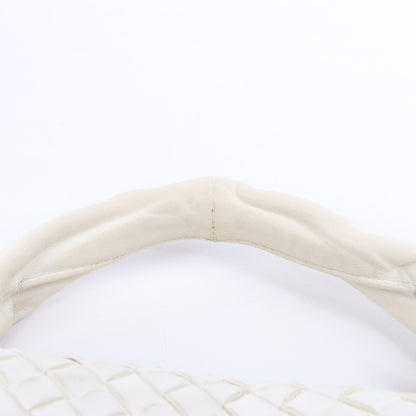 Bottega Veneta Intrecciato Hobo Leather Shoulder bag in White