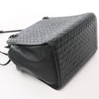 Bottega Veneta Intrecciato Leather 2Way Handbag in Black