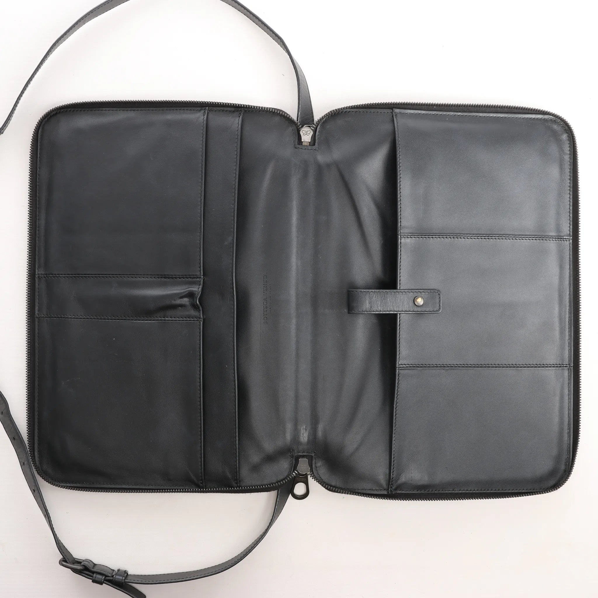 Bottega Veneta Intrecciato Crossbody Bag in Black