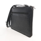 Bottega Veneta Intrecciato Crossbody Bag in Black