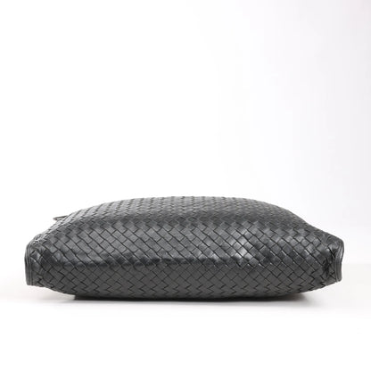 Bottega Veneta Intrecciato Leather 2Way Handbag in Black