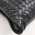 Bottega Veneta Intrecciato Leather 2Way Handbag in Black