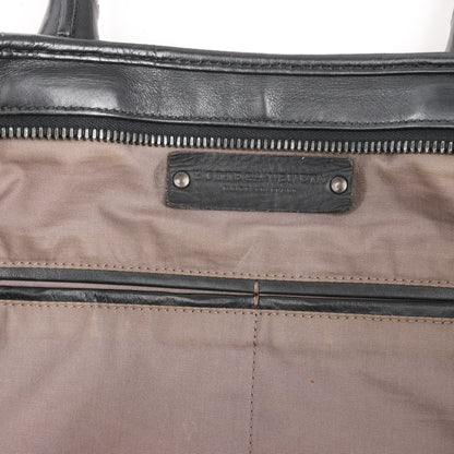 Bottega Veneta Intrecciato Leather 2Way Handbag in Black