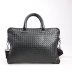 Bottega Veneta Intrecciato Leather 2Way Handbag in Black