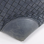 Bottega Veneta Intrecciato Leather 2Way Handbag in Navy Blue 194403